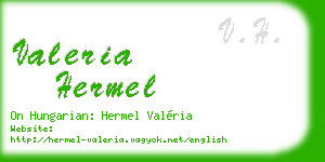 valeria hermel business card